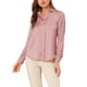 thumbnail image 1 of CAMISAS ELEGANTES PARA MUJER INSPIRADAS CHIC, CON CUELLO PUNTA V Y MANGAS LARGAS, BLUSA DE SATÉN SUAVE L ROSA POLVO, 1 of 8