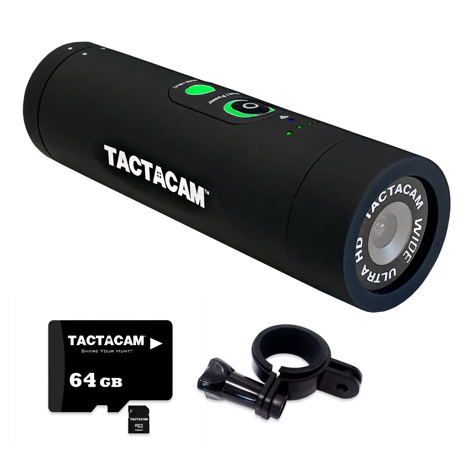 TACTACAM 5.0 Wide Angle Hunting Action Camera + Universal Mount Adapter