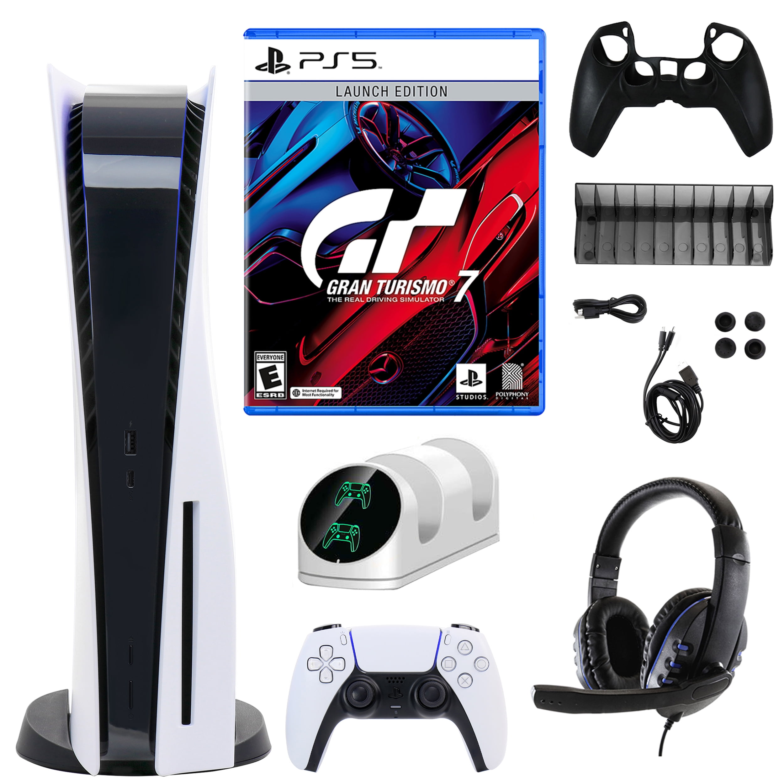 Standaard Luik Verdienen Sony PlayStation 5 Core with Gran Turismo 7 and Accessories Kit (PS5,  PlayStation Disc Version) - Walmart.com
