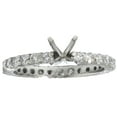 thumbnail image 1 of 1ct Diamond Eternity Engagement Ring 14K White Gold Setting, 1 of 2