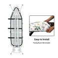 thumbnail image 4 of Kuiaobaty Non-Slip Ironing Board Cover Floral Butterfly Leaf Universal Stretchy Cover with Elasticized Edges and Hook and Loop Fastener Strap for Friends Home Decoration, 4 of 5