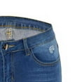 thumbnail image 5 of Gubotare Women Jeans Stretchy Women Ripped Jeans Y2K Distressed Ripped Skinny Stretchy Denim Pant (Light Blue,Size L), 5 of 8