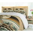 thumbnail image 4 of Ambesonne Cheetah Duvet Cover Set, Wild Cats Chilling Retro, Calking, Camel and Pale Teal, 4 of 6
