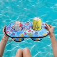 thumbnail image 4 of SPRING Swimming Pool Drinking Cup Float Beach Table Bar Tray Multifunctional Summer Party Inflatable Bed Beer Drink Holder Cooler Table, 4 of 9