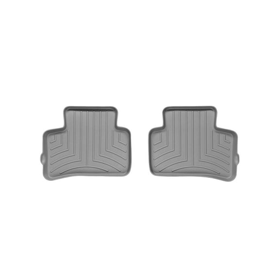 WeatherTech Custom Fit FloorLiners compatible with 2010-2012 Mercedes GLK-Class - 2nd Row (2-Piece Liner), Grey