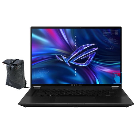 ASUS ROG Flow X16 GV601 Gaming/Entertainment Laptop (AMD Ryzen 9 6900HS 8-Core, 16.0in 165Hz Touch Wide QXGA (2560x1600), Win 11 Pro) with Voyager Backpack