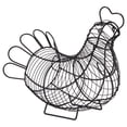 thumbnail image 3 of Cesta Con Forma De Pollo De Hierro, Cesta Para Huevos, Soporte Para Huevos De Alambre, Contenedor De Almacenamiento De Cocina Para Huevos, Frutas Y Verduras Vogacara HA014456-00, 3 of 7