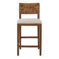 thumbnail image 3 of Home Square 27" Abaca Counter Stool in Natural/Nova Brown - Set of 3, 3 of 9