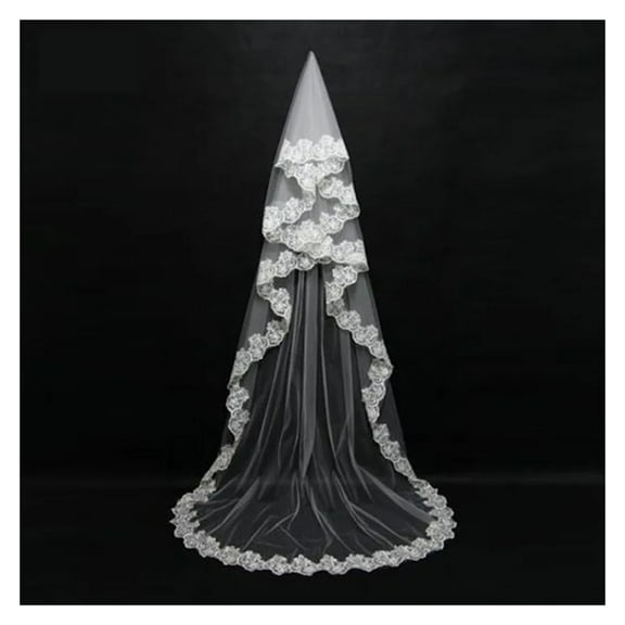 Long Wedding Veil 3 Meters Long White Cathedral Bridal Veil With Comb Wedding Accessories Bride Headpieces