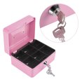 thumbnail image 4 of Boîte de Sécurité, 1 Pce Mini Coffre-Fort Portable en Acier Verrouillable pour Argent et Pièces avec 2 Clés 6 Compartiments, / Robuste/ Durable, 4 of 8