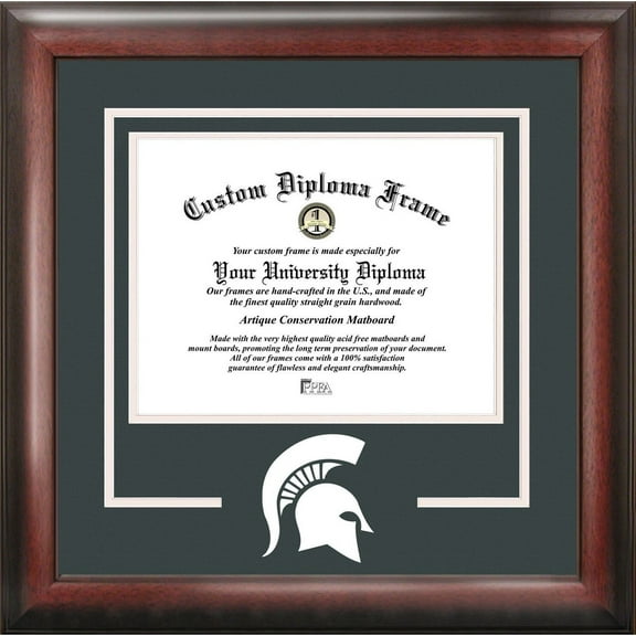 University Frames Michigan State Spartans 11w x 8.5h Spirit Diploma Frame