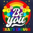 thumbnail image 3 of CafePress - Be You Pride Lgbtq Gay Lgbt Ally Rainbow Retro Vi Men's Long Sleeve T Shirt - Long Sleeve Dark T-Shirt, 3 of 4