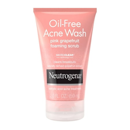 Neutrogena Oil-Free Pink Grapefruit Acne Wash Face Scrub, 2 fl. oz