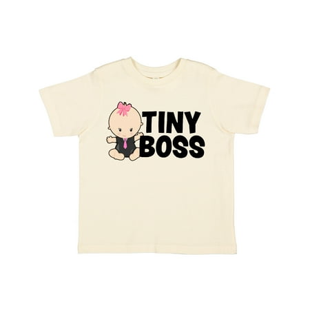 

Inktastic Tiny Boss with Baby in Suit Gift Toddler Toddler Girl T-Shirt