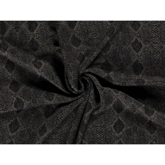 Minerva Jacquard Textured Stretch Knit Fabric Grey - per yard