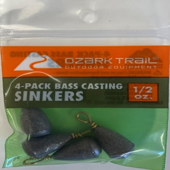 Ozark Trail Bass Casting Sinker 1/2 Oz., Fishing Weight