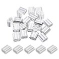 thumbnail image 1 of Unique Bargains 5/32' Aluminum Crimping Loop Sleeves, for Wire Rope Sleeves, Silver Tone 20 Pcs, 1 of 5