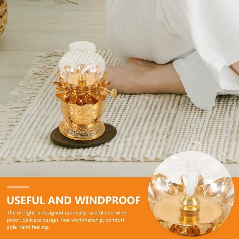 Vintage Oil Rain Lamp Kerosene Lantern Paraffin Lamps for Indoor Use Lanterns Alloy Glass