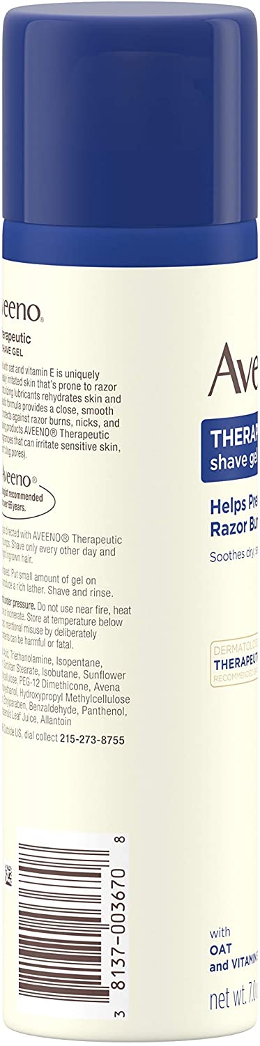 4 Pack - AVEENO Therapeutic Shave Gel 7 oz - image 4 of 6