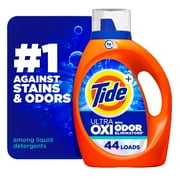 Tide Ultra OXI with Odor Eliminators Liquid Laundry Detergent, 44 Loads, 63 fl oz
