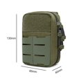 thumbnail image 3 of Outdoor Mini Medical Waist Bag First Aid Tool Storage Pack (Black), 3 of 8