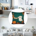thumbnail image 3 of Cute Halloween Ghost Linen toss pillowcase Decoration pillowcase Gift preferred 20x20" Cushion cover 1 set Sofa pillowcase Sofa bedroom living room car, 3 of 4