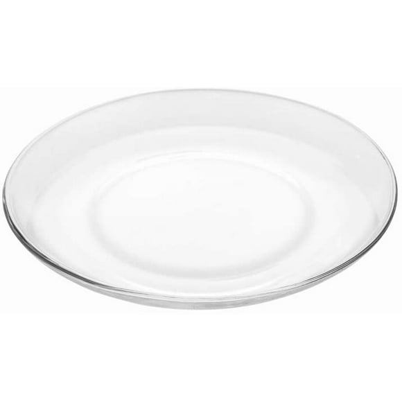 Juego De 4 Platos Trinches Cristar De Vidrio 24 cm
