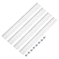 thumbnail image 1 of Unique Bargains DIN Rail Slotted Aluminum Mounting Guide 12 Inch x 1.4 Inch x 0.3 Inch Silver Tone 4 Pcs, 1 of 4