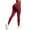 Wine-02, variant on REALiKUN Hidden Scrunch Butt Workout Leggings for Women Seamless Mid Low Waist 25" Impact Yoga Pants