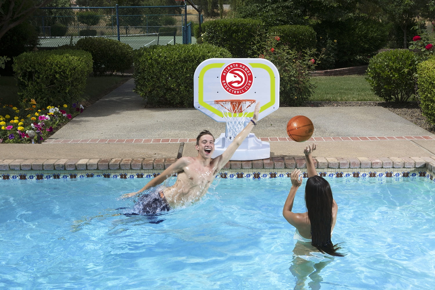 Poolmaster Atlanta Hawks NBA USA Competition-Style Poolside Basketball Game
