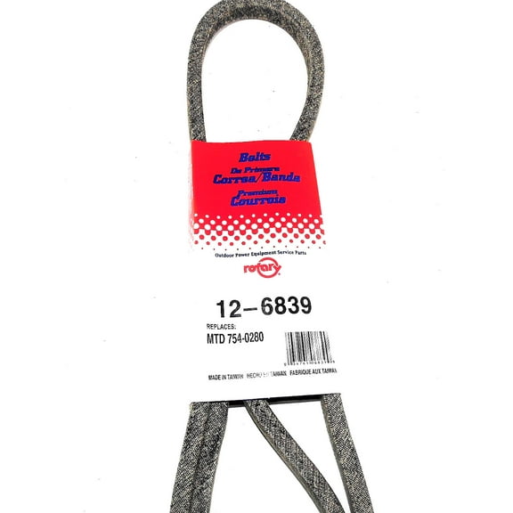 6839 Rotary Belt Compatible With MTD 754-0280, 954-0280, 9540280A