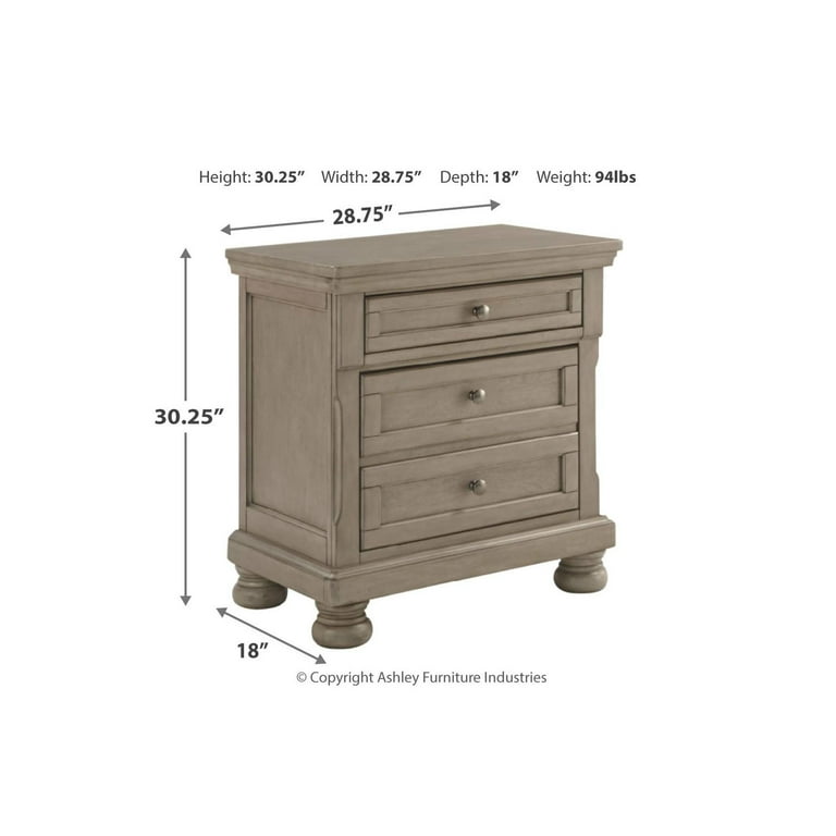 Lettner Nightstand - Light Gray Lettner Nightstand - Light Gray