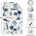 thumbnail image 5 of Doodles Summer Surfboards Tea Towels Set of 6 Palm Tree Shark Kitchen Dish Cloth with Hanging Loop, 18"x28"Lint-Free Absorbent Towel for Kitchen Drying Wiping and Cleaning, 5 of 7