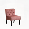 thumbnail image 3 of 2-Piece Living Room Accent Chair - Velvet Fabric & High Density Foam - Rose Style, 3 of 6