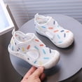 thumbnail image 2 of Kids Summer Sneakers Sandals with Cutout Toddlers Girls Lightweight Mesh Shoes Beach Play Clothes, 2 of 6