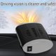 thumbnail image 3 of Muyoka 12V 150W Calentador portátil para automóvil Desempañador de parabrisas 2 en 1 Calentador de desempañador de automóvil eléctrico Calentador de ventilador de enfriamiento Calentador de viento Des Muyoka Hogar, 3 of 7