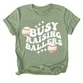 thumbnail image 5 of Cathalem T-Shirts Surdimensionnés pour Femmes Manches Courtes Col Rond Crop Top, Vert Menthe m, 5 of 5