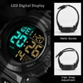 thumbnail image 3 of A ALPS Watches for Man Digital Sport Wristwatch with LED Back Light Stopwatch Waterproof Wristwatch Gift for Man Father's Day Gifts, 3 of 7