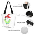 thumbnail image 4 of Salouo Hello Summer Gnome 2 for Shoppers Tote for Women Foldable Handbags with Big Capacity Casual One-Shoulder Shopping Bag Hobo Bags Fit for Office/Shopping/Park, 4 of 6