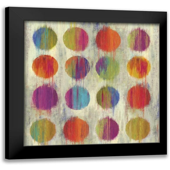 Wilson, Aimee 12x12 Black Modern Framed Museum Art Print Titled - Ikat Dots I