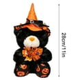 thumbnail image 3 of Halloween Plush Bear - Halloween Pumpkin Witch Stuffed Animal Teddy Bear with Broomstick & Hat, Halloween Party Decorations Gifts for Boys & Girls - 11 Inch Halloween Toy Bear Plush Stuffed Animal, 3 of 5