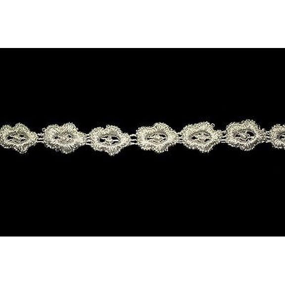 Lily 0.5" wide Ivory Daisy Flower Venice Lace Trim Floral Craft By 3 Yardage