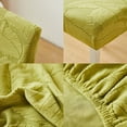 thumbnail image 4 of Funda de silla de poliéster lavable para sillas de comedor, oficina y restaurante, elástica, resistente a las manchas, en gris, beige, verde, café, 1 pieza, 4 of 7