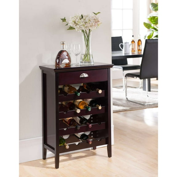KB WR1343 34 x 24 x 13 in. Wine Rack - Dark Cherry