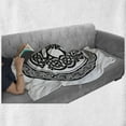 thumbnail image 6 of Celtic Soft Flannel Fleece Throw Blanket, Native Celtic Tree of Life Ireland Early Renaissance Modern Design, Cozy Plush for Indoor and Outdoor Use, 60" x 80", Black White, by Ambesonne, 6 of 6
