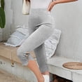 thumbnail image 5 of Axiiglly Capri Pants for Women High Waisted Slim Fit Soft Stretch Athletic Yoga Capri Leggings Summer Casual Lounge Capris, S-3XL, 5 of 9