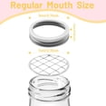 thumbnail image 2 of Queilt Metal Flower Pot Lid - Frog Lid - Canning Jar Lid - Bouquet Lid - Easy Flower Arrangement (6 Rings & Separate Lids), 2 of 5
