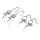 thumbnail image 4 of 2 pares de pendientes de cruz y cono de acero inoxidable para hombres y mujeres, clip para la oreja para festivales diarios, fiestas de cumpleaños, 4 of 5