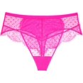 thumbnail image 2 of Women's Smart and Sexy SA1448 Mesh and Lace High Waist Thong (M Pink XL), 2 of 5