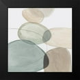 thumbnail image 2 of Reeves, Tom 15x15 Black Modern Framed Museum Art Print Titled - Pebble Stones I, 2 of 5